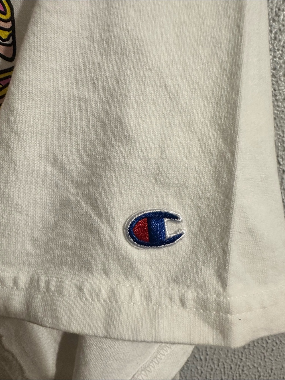 Champion Cream Pink Donut colab Short-Sleeve Tee - Picture 6 of 6
